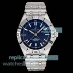 Swiss Replica Breitling Chronomat Automatic GMT 40mm Watch with Deep Blue Dial 